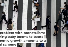 Japan is pushing for more pedestrians. AP Photo/Eugene Hoshiko